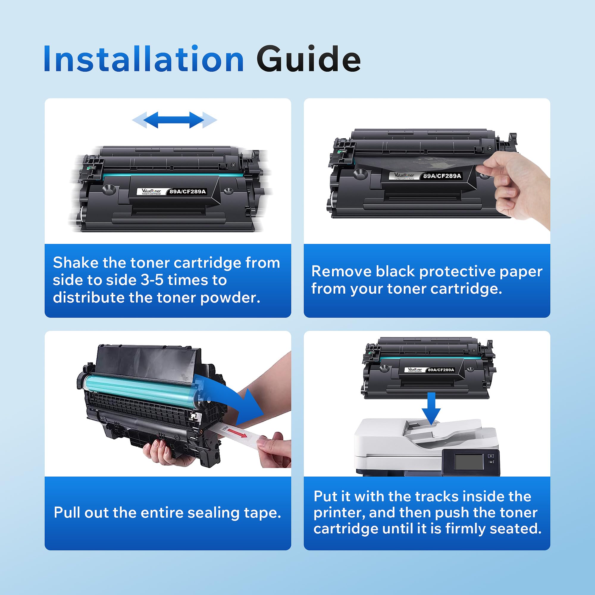 Amazon.co.jp: Valuetoner 89A トナーカートリッジ ブラック HP 89A